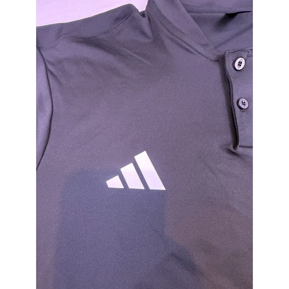 Adidas Polo Shirt Mens Medium Black NEW Ultimate Sport Golf Performance KE6511
